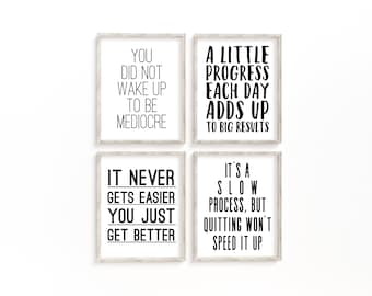 ¡PAQUETE MOTIVACIONAL! Citas motivacionales imprimibles, póster motivacional, motivación para el fitness, frases de fitness, láminas motivacionales, inspiración