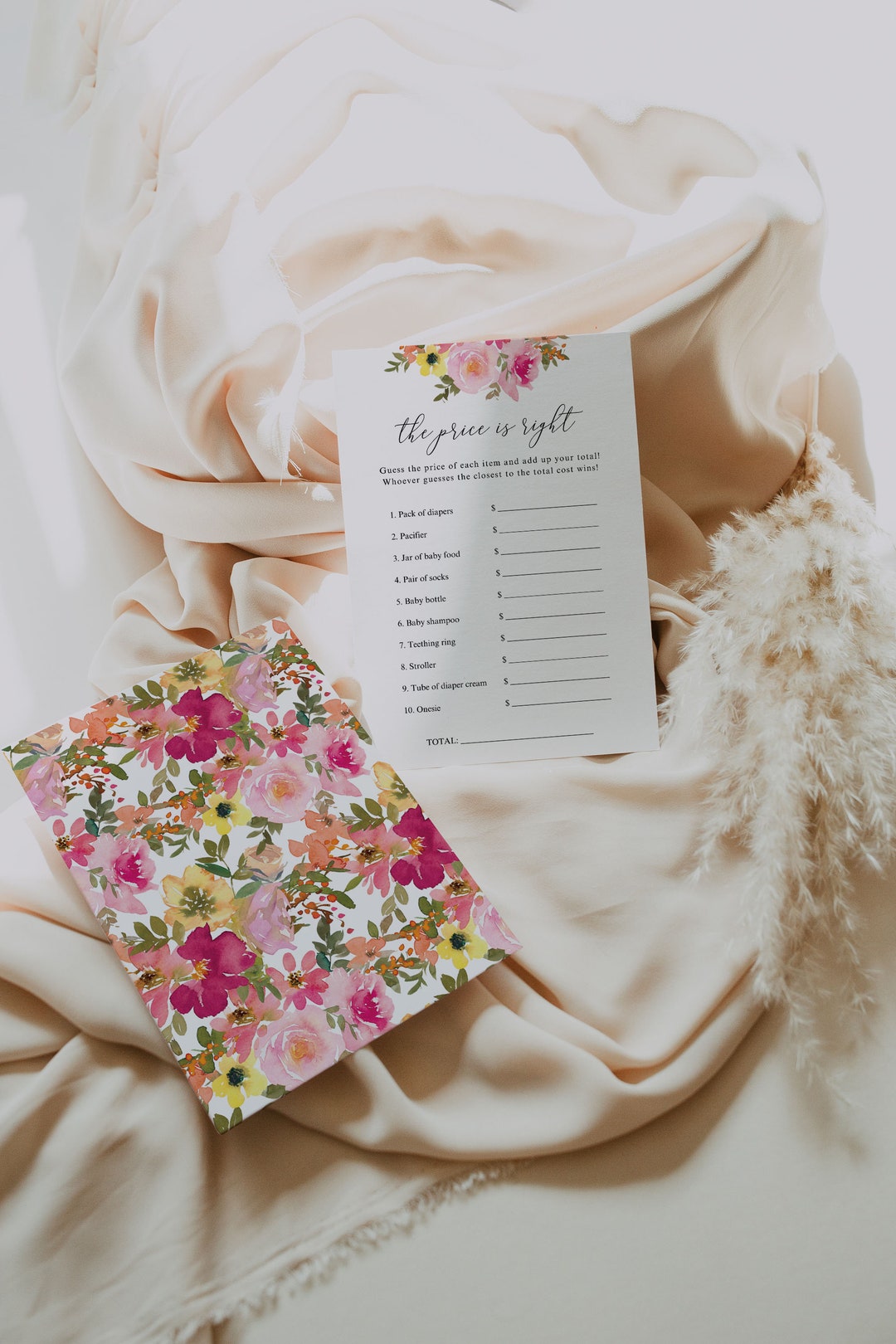 Printable Baby Shower Games, DIY Editable Printable Girl Baby Shower ...