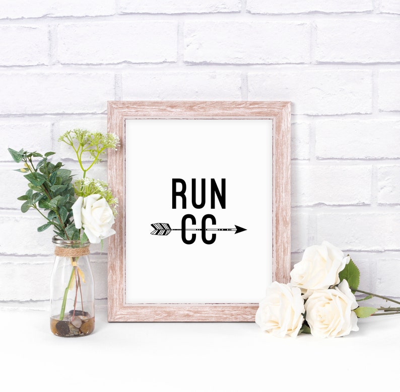 Running Print Cross Country Cross Country Gifts Cross Etsy