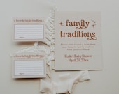 Family Traditions Sign and Card, Baby Shower Share A Memory, Childhood Memory, Family Traditions Baby Shower, Canva Baby Shower | Birdie