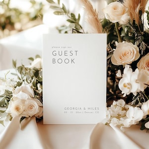 PRINTED & SHIPPED Wedding Guest Book Sign, Please Sign Our Guestbook, Wedding Guestbook Sign, Please Sign Our Guestbook Sign | Harlow