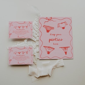 Hand Drawn Bachelorette Panty Game Printable, Panty Game Card Insert and Sign, Handwritten Bachelorette, Canva Bachelorette Game | Carly
