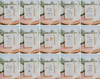 Modern Wedding Sign Template Bundle, Wedding Sign Template Bundle, Modern Minimalist Wedding Sign Bundle, Elegant Wedding Bundle | Emma