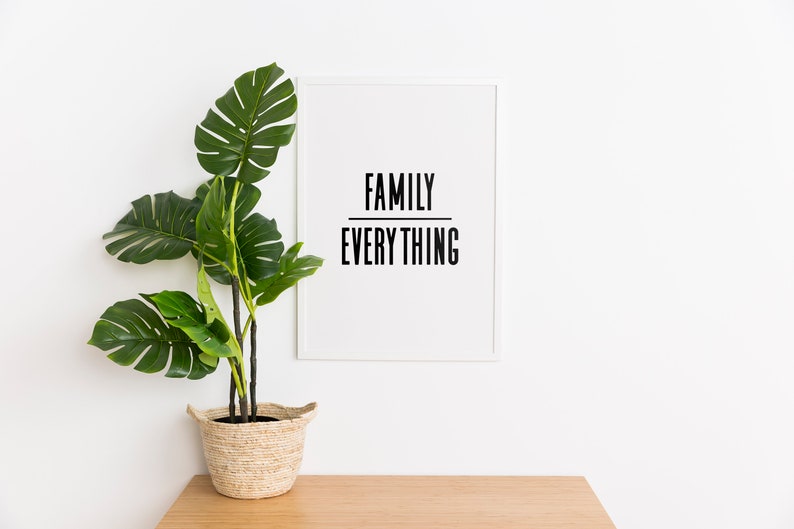 Family Over Everything Family Sign Family Print Living Room Etsy