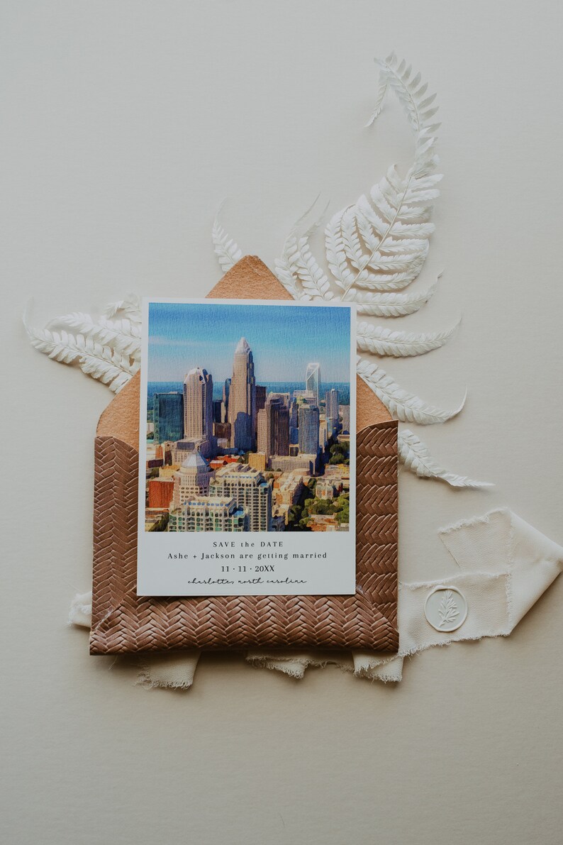 Journey Instant Download Charlotte Wedding Announcement Charlotte North Carolina Save The Date Printable North Carolina Save The Date
