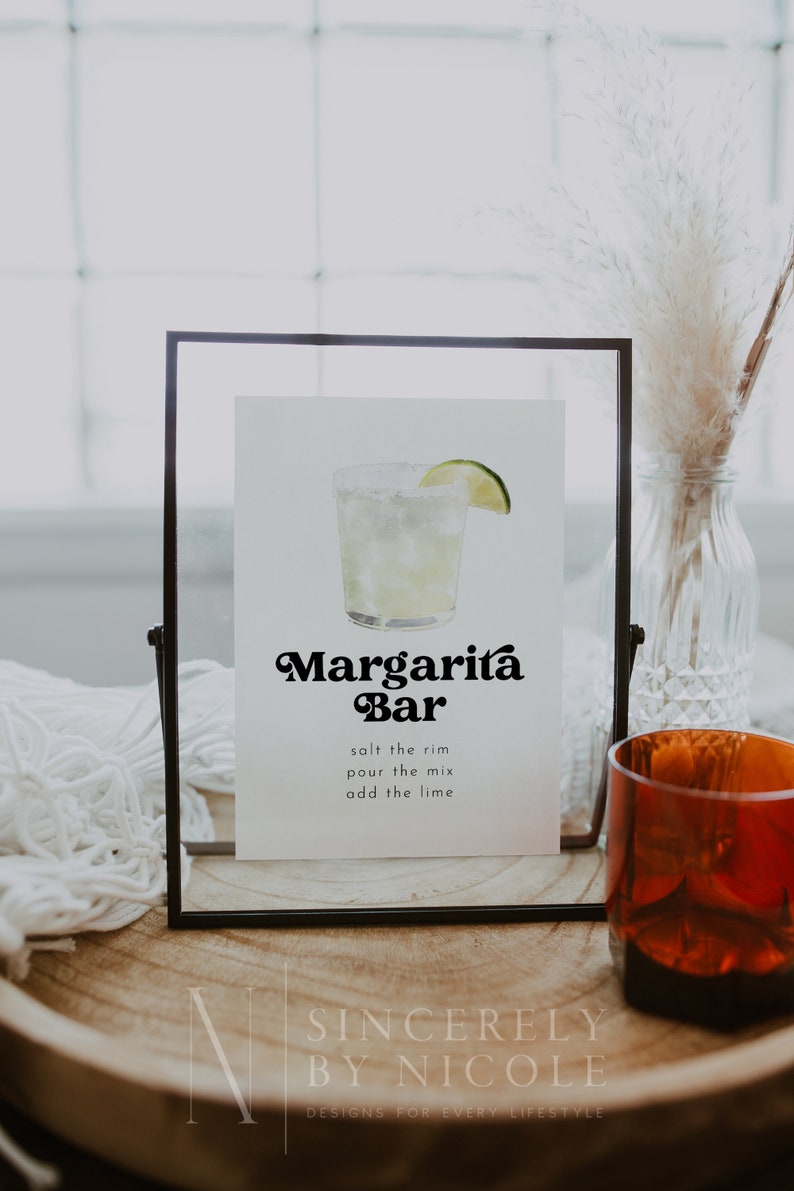 Margarita Bar Sign Template Editable Margarita Bar Sign - Etsy