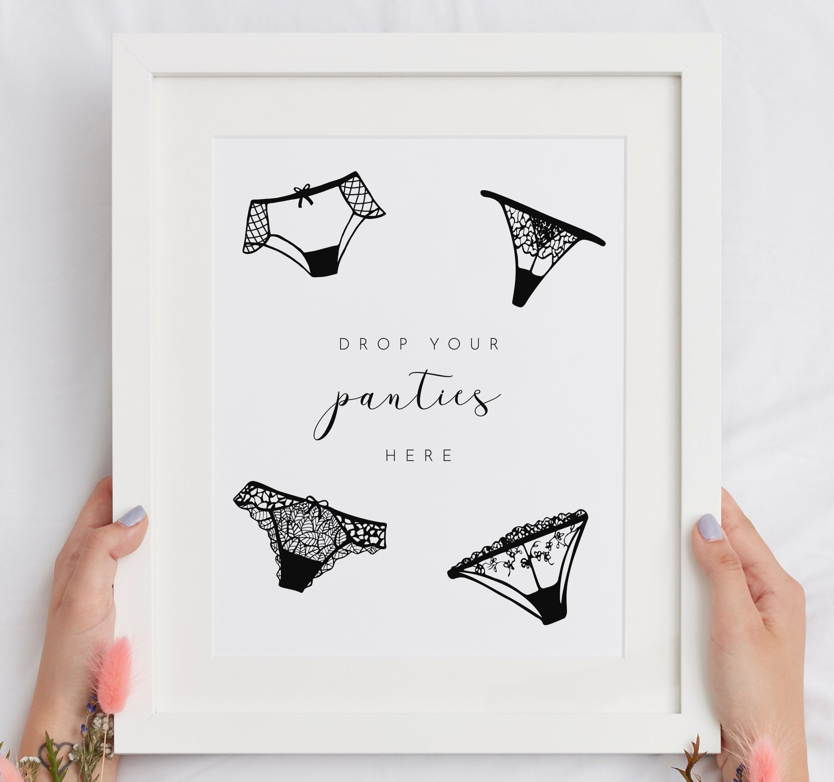Drop Your Panties Here Sign Lingerie Shower Sign Bridal Etsy