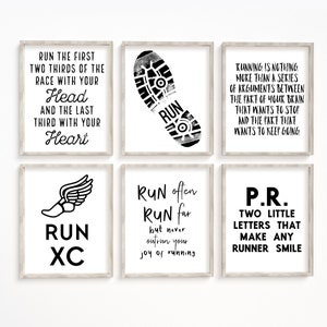 PRINTABLE Bundle, Running Poster Pack, Gift For Runner, Fitness Motivation, Cross Country, Running Motivation, Running Quotes, Runner Print