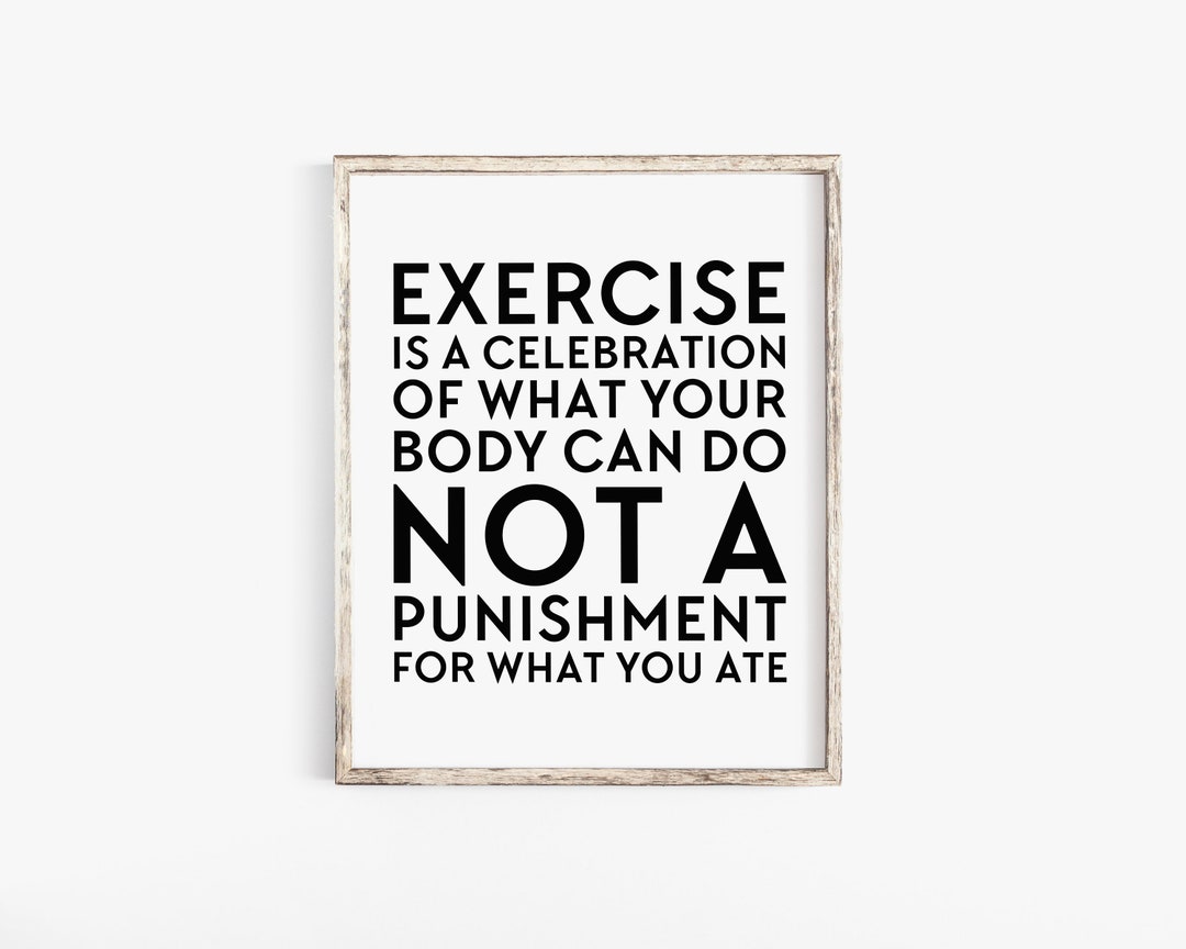 Gym Wall Art, Gym Decor Printable, Exercise Poster, Instant Download ...