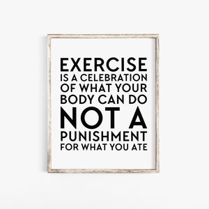 Gym Wall Art, Gym Decor Printable, Exercise Poster, Instant Download, Downloadable Prints, Printable Wall Art, Motivational Decor, Fitness