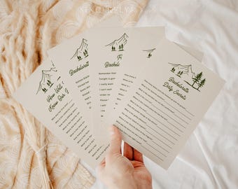 Bachelorette Party Games Bundle, Bachelorette Game Bundle, Camp Bachelorette Games Bundle, Canva Bachelorette Game Bundle, Hen Party | Tess