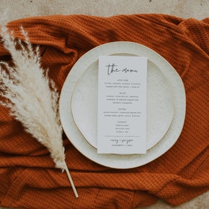 Modern Wedding Template Bundle, Minimalist Wedding Template Bundle, Wedding Reception Bundle, Modern Wedding Reception, Reception Kit | Emma image 2