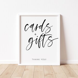 Cards and Gifts Sign, Printable Cards and Gifts Sign, Editable Cards ...
