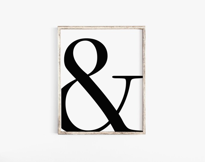 Ampersand Colour Overlay A4 or A3 Print - Etsy