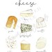 Printable Kitchen Art Cheese Art Print Types of Cheese - Etsy