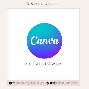 Canva editing showcase for digital templates. Perfect for customizing invitations, signs, or event stationery with a user-friendly platform. Highlights Canva’s accessibility for professional-quality design results.