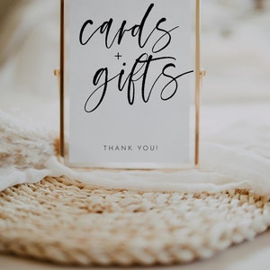 Cards and Gifts Sign, Printable Cards and Gifts Sign, Editable Cards ...