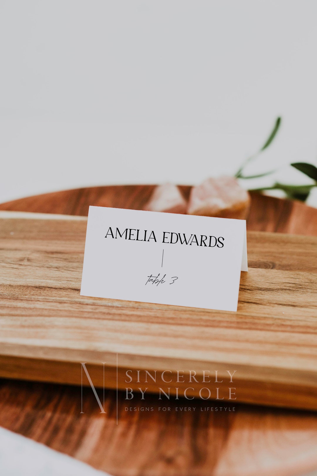 Printable Wedding Name Cards Template, Minimalist Wedding Place Card Printable Wedding Name Cards Template, Minimalist Wedding Place Card