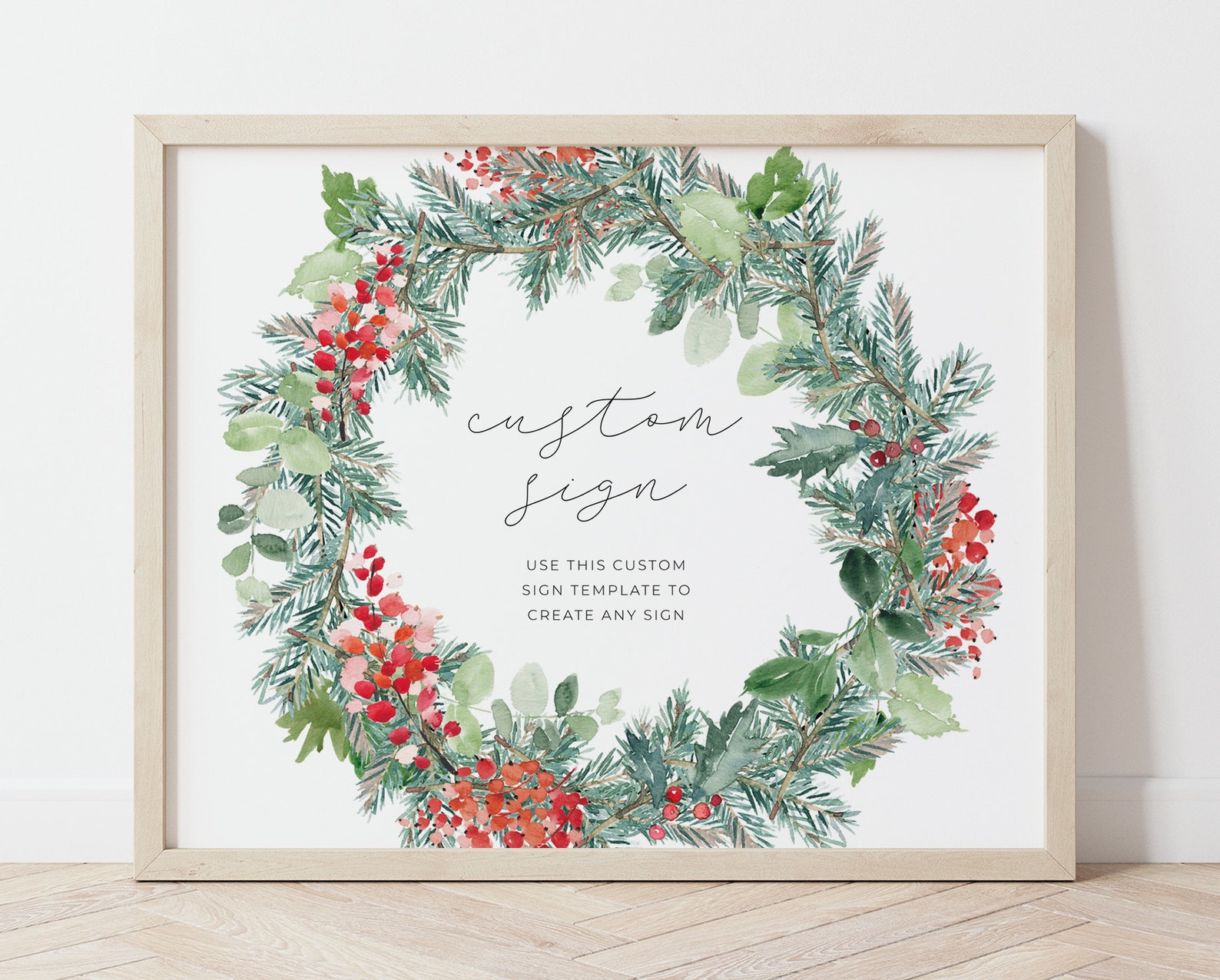 Editable Holiday Sign Template Printable Christmas Sign Etsy Editable Holiday Sign Template Printable Christmas Sign Etsy