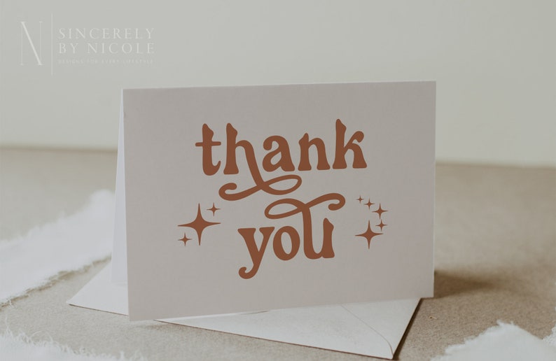 Editable Printable Thank You Card Printable Thank You Card - Etsy