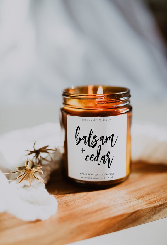 Luxury Candle Label Template Modern Minimal Product Label Modern
