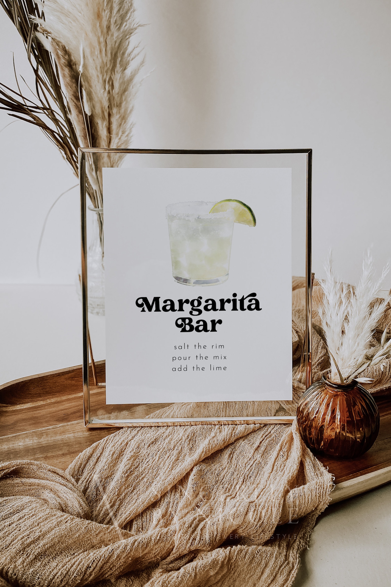 Margarita Bar Sign Template Editable Margarita Bar Sign Etsy