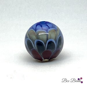 Layered Petals lampwork focal bead