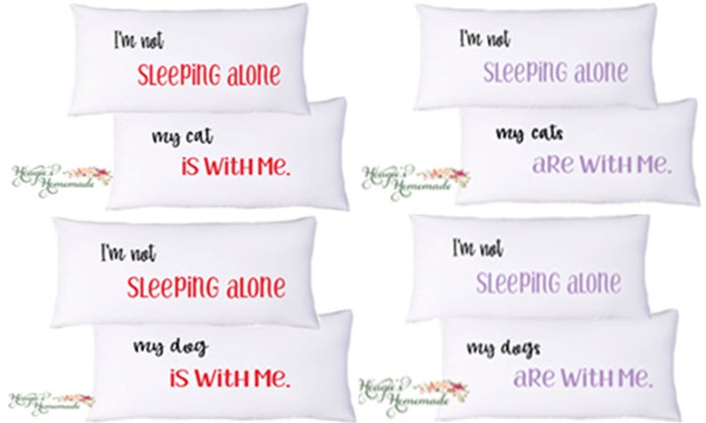 Pet Pillowcase Set Dog Cat Love Funny Christmas Gift For Him Holiday Gift Valentines Day Gift For Boyfriend