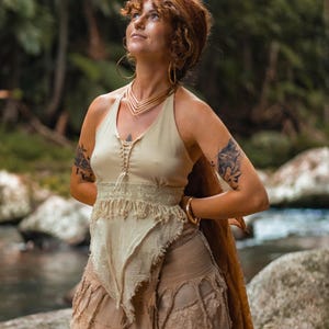 Sexy Boho Top, Black Pixie Top, Hippie Halter Top, Elven Clothing, Cyberpunk Top, Festival Clothing, Open Back Top, Summer Sexy Crop Top