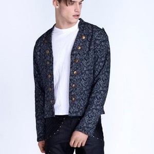 Chaqueta pirata, chaqueta steampunk, abrigo cyberpunk, chaqueta victoriana, chaqueta de circo, chaqueta de torero, chaqueta gótica, chaqueta Burning Man imagen 4