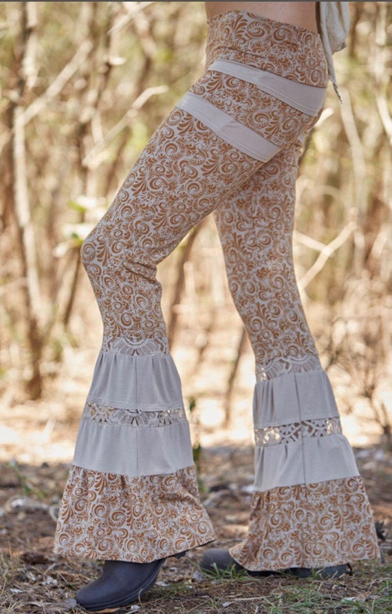 Elven Leggings Bell Bottom Tights Pixie 