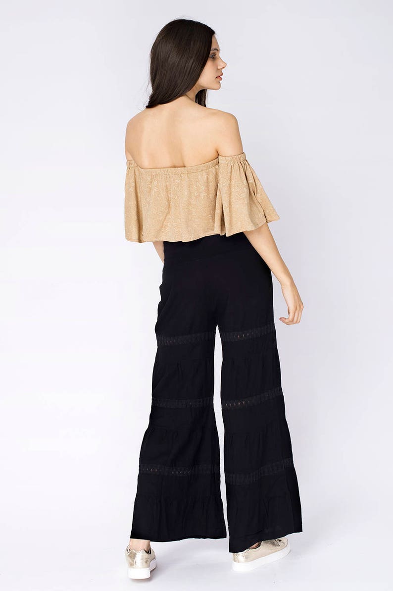 Linen Flare Pants Linen Bell Bottom Pants Yoga Pants Wide Etsy Australia