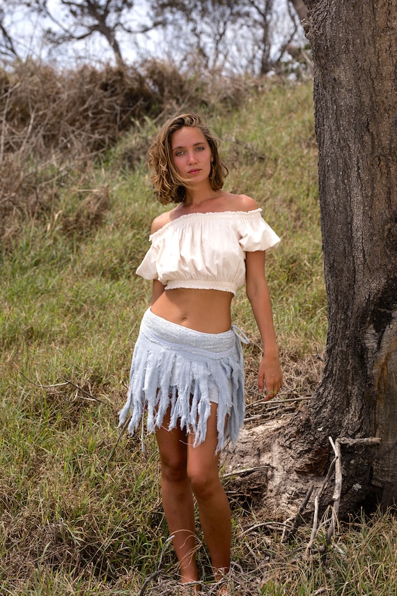 Burning Man Clothing, Festival Tribal Kong Skirt, Skirt, Hong Tribal Pixie Skirt, Skirt, Fairy Gypsy Viking, Clothing, Drape Mini Skirt, Clothing Etsy 