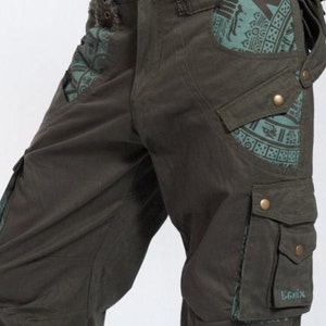 Cyberpunk Pants, Cargo Festival Pants, Techwear Pants, Men Cargo Pants, Psy Trance Goa, Psychedelic Clothing, Rave Pants, Gorpcore Pants