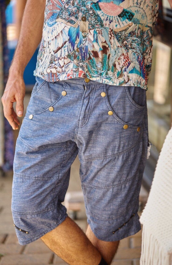 Buy Men Men Denim Shorts Clothing Jean Shorts Online in India -