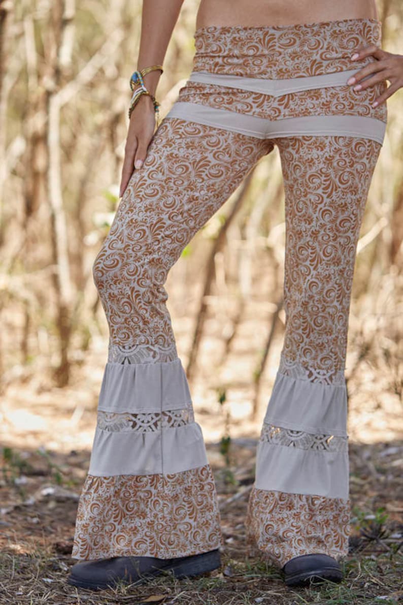 Bell Bottom Pants, Flare Pants, Steampunk Pants, Pixie Pants, Festival Pants, 1970's Pants, Hippie Pants, Boho image 5