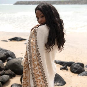 Tribal Cover Up, Earthy Clothing, Boho Scarf, Tribal Clothing, Block Print Scarf, Neck Wrap, Long Boho Shawl, Hippie Scarf, Psytrance Scarf