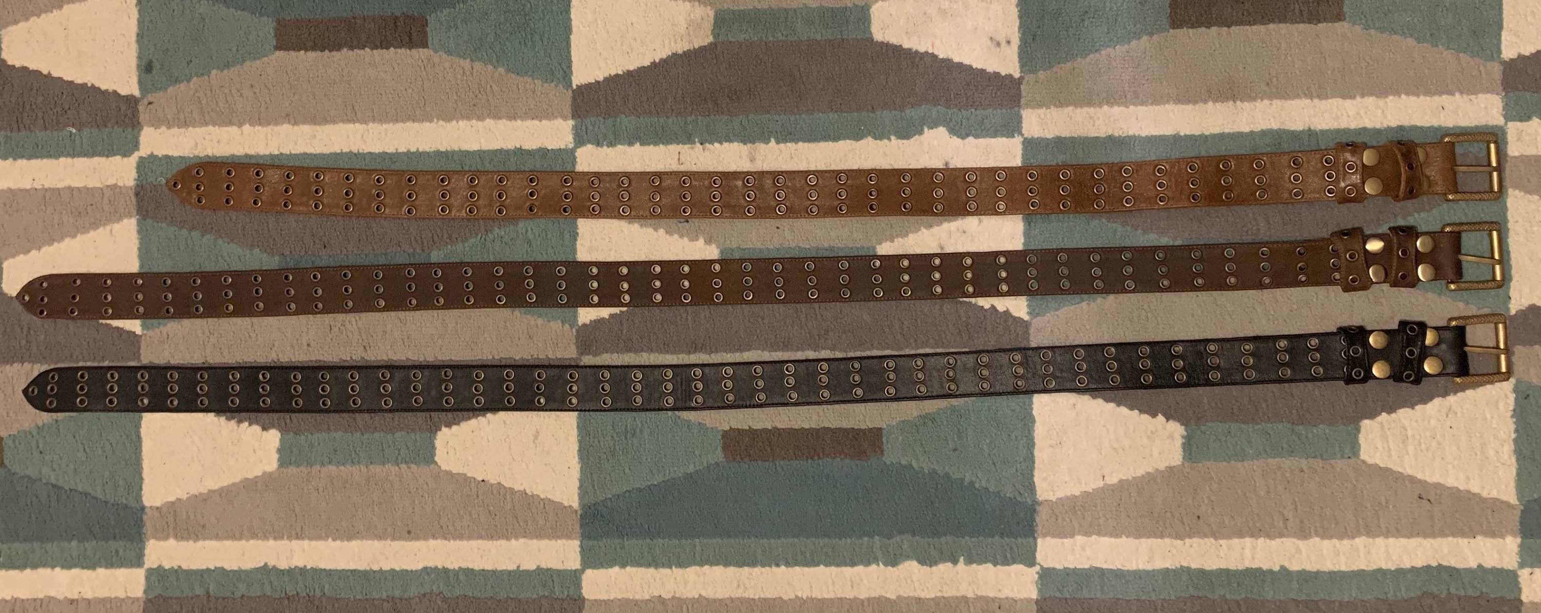Studio D'Artisan Cowhide Leather Belt - Tan