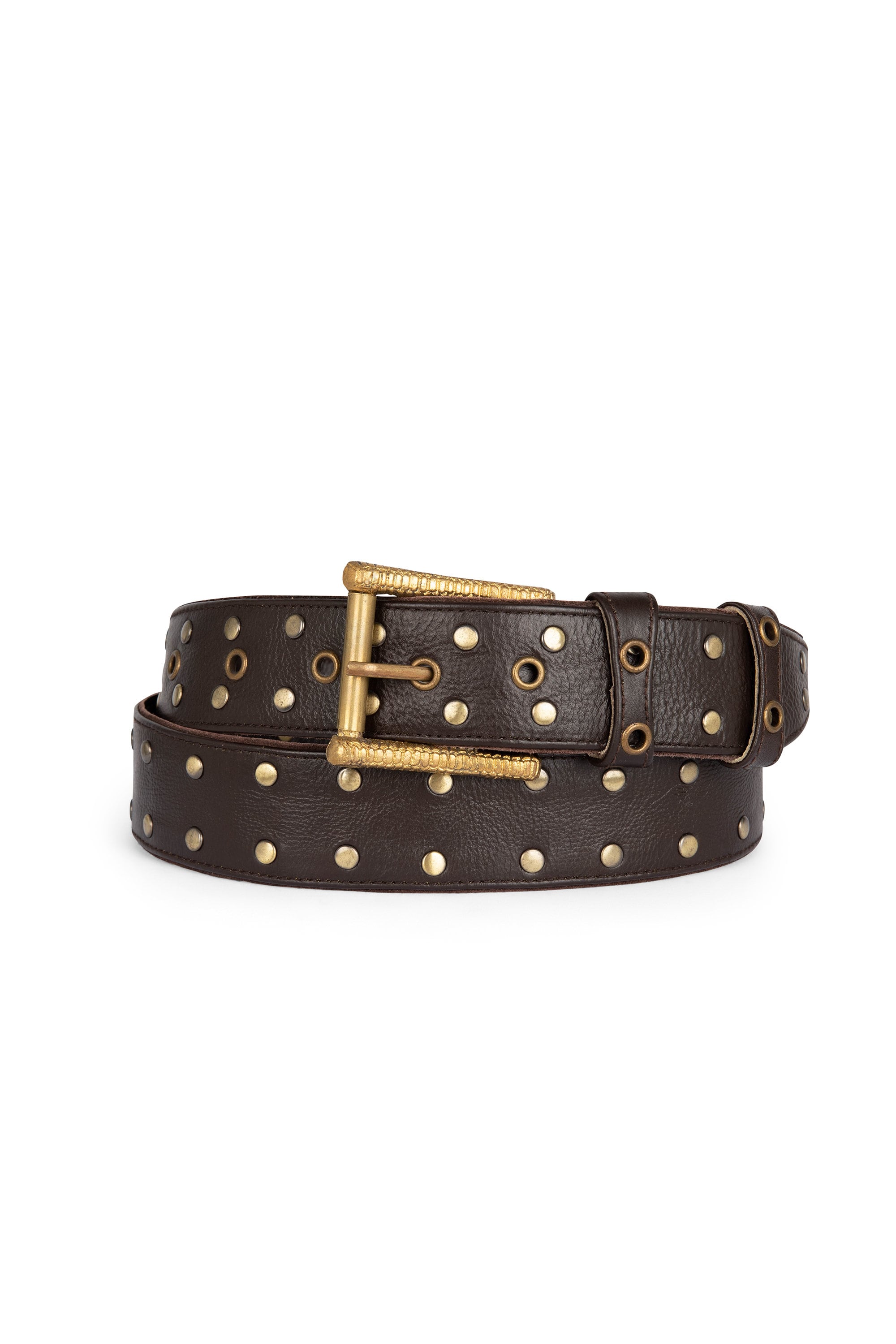 Leather Pirate Belt, Steampunk Belt, Studded Belt, Psychedelic
