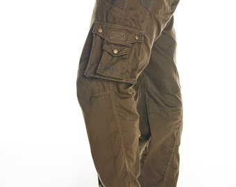 Pantaloni cargo da uomo, pantaloni da festival, pantaloni larghi cyberpunk, abbigliamento psytrance goa, pantaloni steampunk, abbigliamento psytrance, pantaloni Burning Man