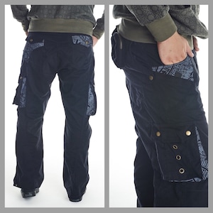 Cyberpunk Pants, Psy Trance Goa Clothing, Men Festival Pants, Psychedelic Clothing, Burning Man Pants, Cargo Pants, Loose Pants, Gorpcore