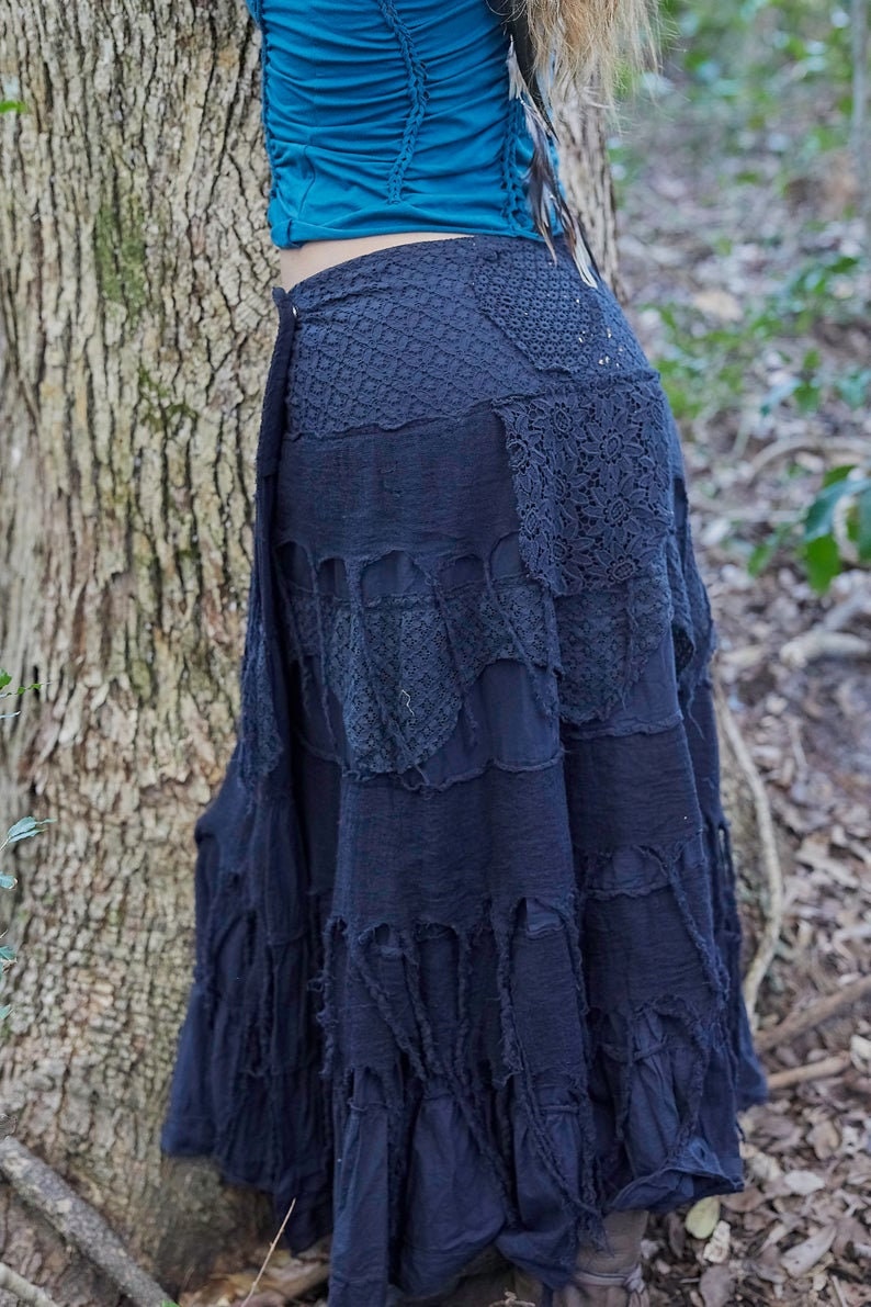 Gypsy Skirt, Fairy Skirt, Hippie Skirt, Pixie Clothing, Boho Skirt