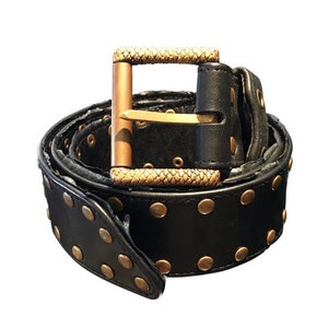 Leather Pirate Belt Steampunk Belt Studded Belt Psychedelic - Etsy