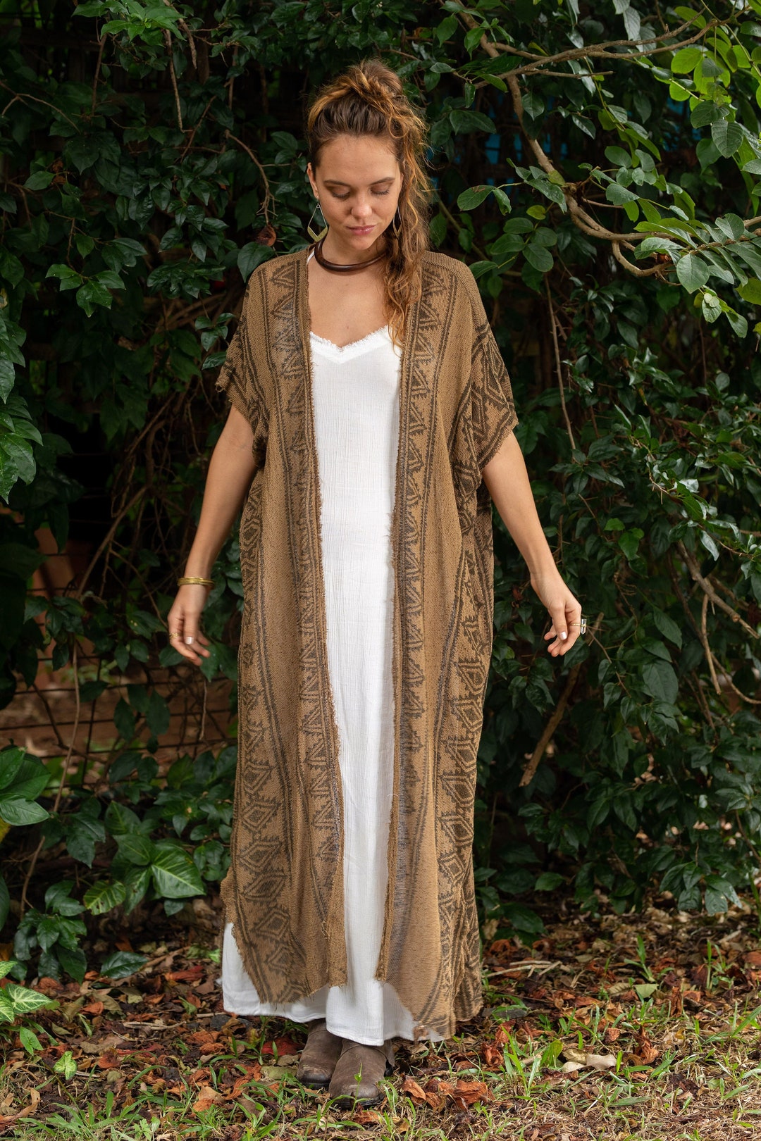 Tribal Short Sleeve Kaftan