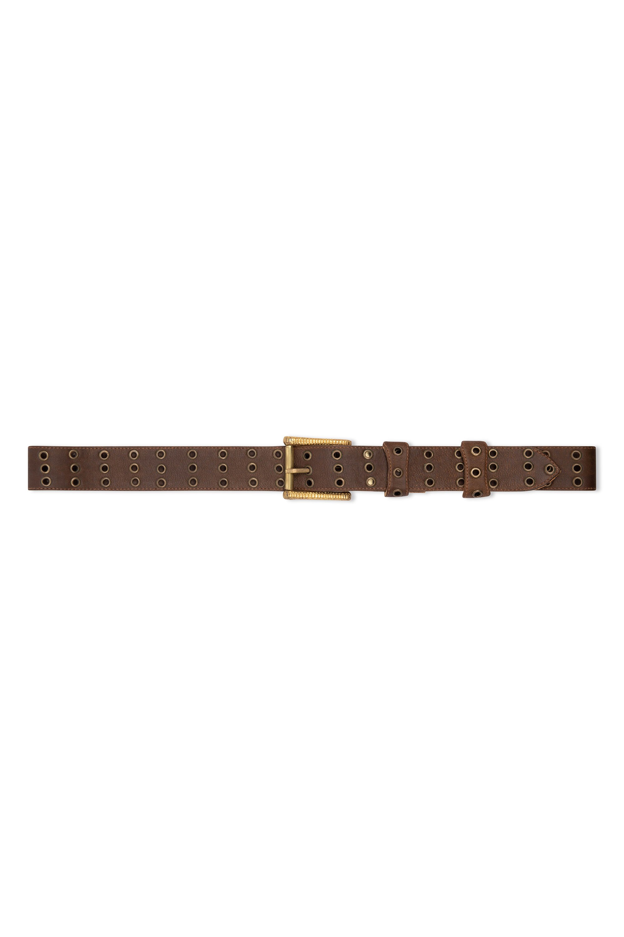 Men Studded Belt, Brown Leather Belt, Steampunk Belt, Pirate