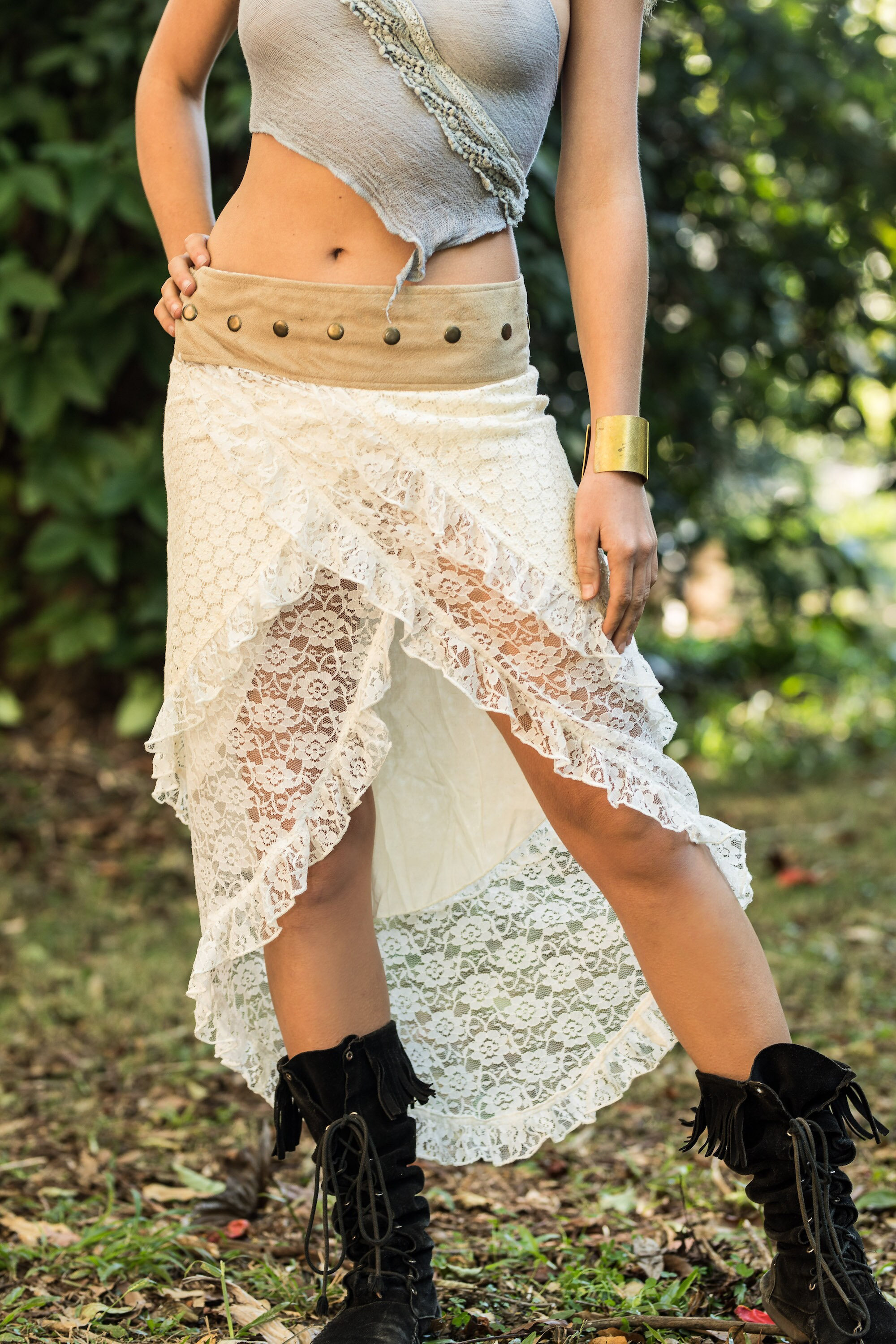 Jupe asymétrique blanche new arrivals
