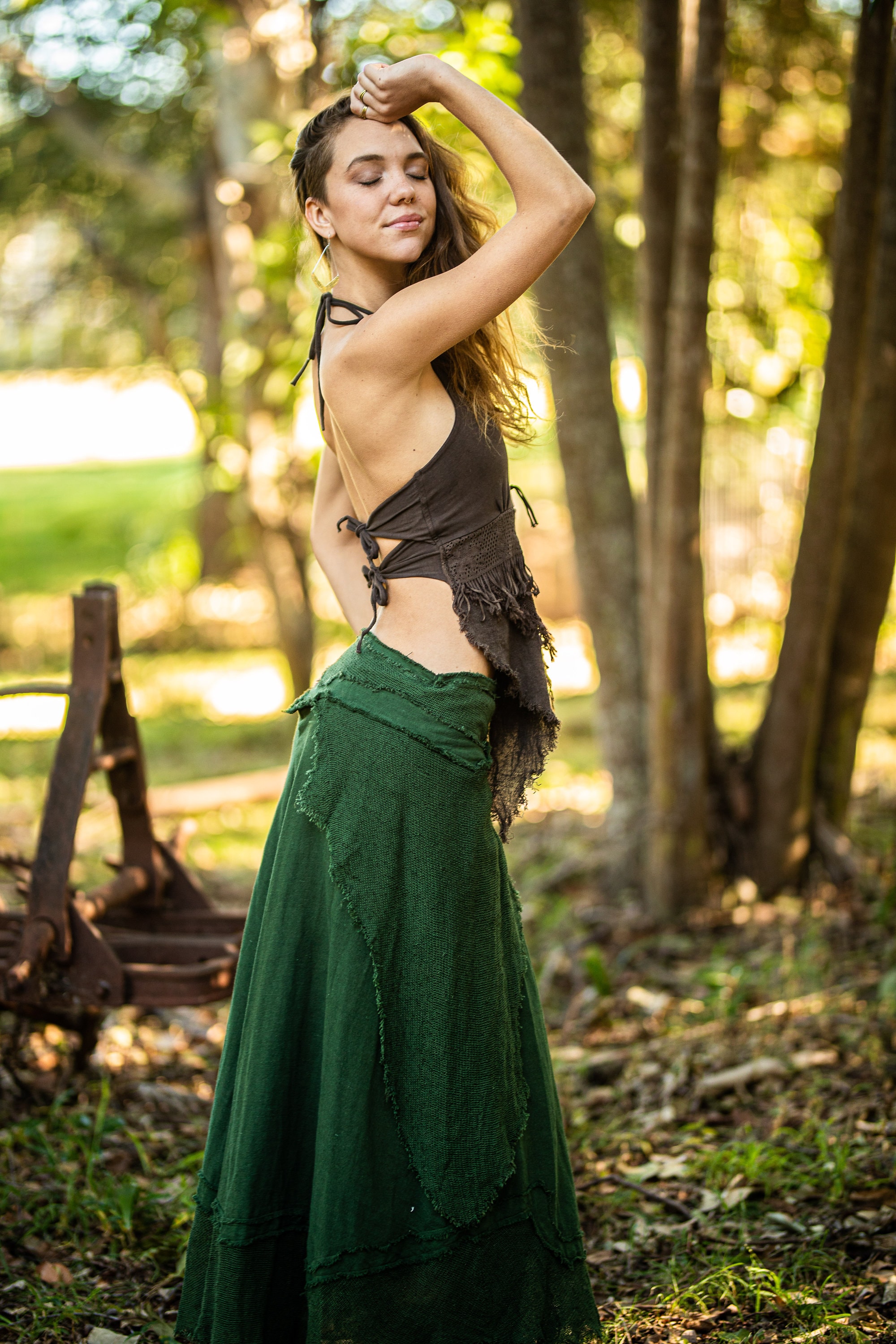 【PORTERNA】Wood slit long skirt KUT from the Kloth Women's Freida-Front Slit Skirt Wood 0 at