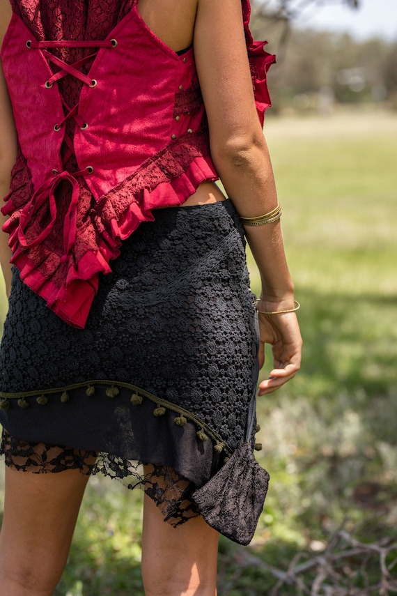Mini Wrap Skirt Steampunk Skirt Festival Clothing Cyberpunk Skirt Fairy Skirt Festival Skirt Cybergoth Skirt Pixie Clothing Party Etsy