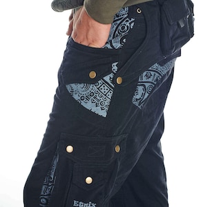 Men Cargo Shorts, Steampunk Pants, Rave Shorts, Psy Trance Goa Clothing, Burning Man Festival Shorts,  Cyberpunk Pants, Burning Man Pants
