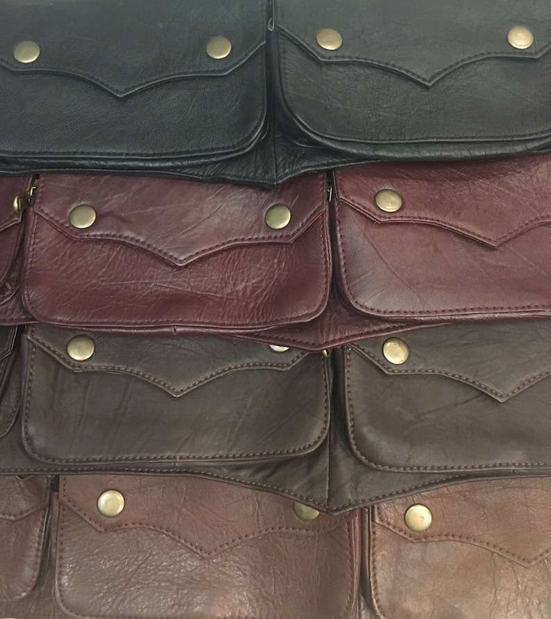 Leather Utility Belt Leather Pocket Belt Festival Utility | Etsy